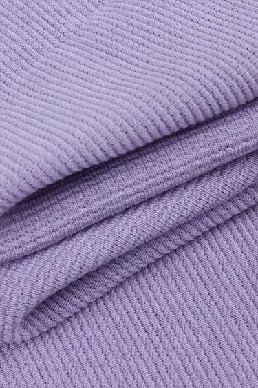 Ecocosy textured double-face step knit fabric close-up with surface fold detail and smooth hand feel for modern apparel collections.