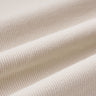 Ecosil biodegradable stretch rib knit fabric close-up with surface fold detail and soft hand feel for base layers and casualwear.