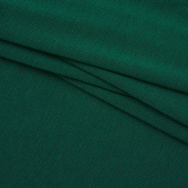 MIYABI acrylic cashmere stretch rib knit fabric close-up with surface fold detail and smooth texture for comfortable cooler-season apparel.