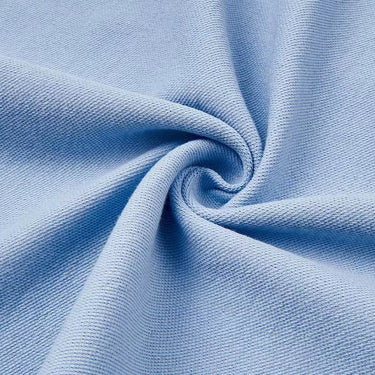 Cotton polyester textured mesh knit fabric close-up with twist detail and stable texture for sweatshirts and casual apparel.