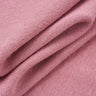 Mousse acrylic cashmere rib knit fabric close-up with surface fold detail and soft micro-fleece texture for modern casualwear.
