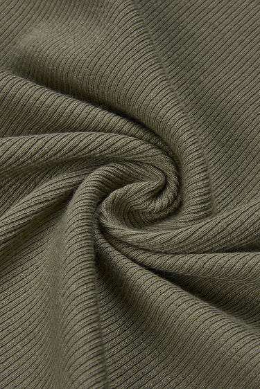 Mousse cashmere warm stretch rib knit fabric close-up with twist detail and soft thermal texture for modern knit garments.