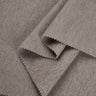 HEAT-FLOW fleece knit fabric close-up with folded edge detail for hoodies and sweatshirts.