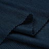 TENCEL wool blend rib knit fabric close-up with edge structure detail for base layers and next-to-skin garments.