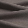 Grey taupe cashmere wool blend knit fabric close-up with fine rib texture and soft drape for luxury knitwear.